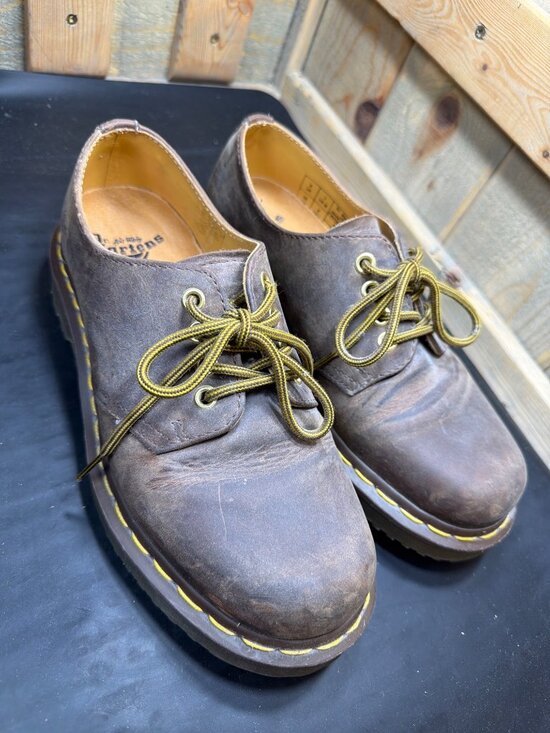 Dr. Martens 8053 Crazy Horse Leather Oxford Shoes Brown Mens 7 Womens 8 EU 39 !! main image 7